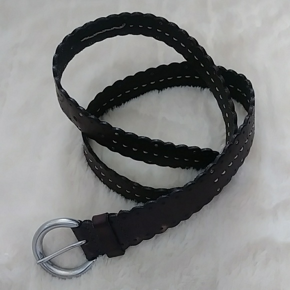 EDDIE BAUER BROWN, LEATHER BELT (39 INCHES LONG) - Picture 2 of 5